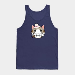 Gangster Cat - Grey Tabby Tuxie Tank Top